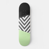 Skateboard Gray Zigzag, Gray Chevron, Zigzag Pattern, Mint (Recto)