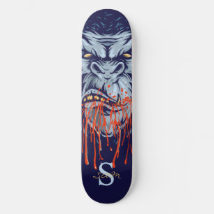 skateboard Great Ape Skull Monogram