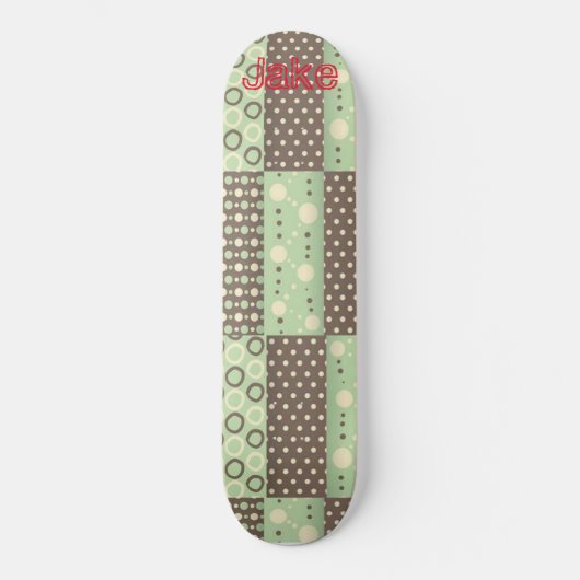 Skateboard Green Brown (Voorkant)