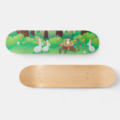 Skateboard Green forest and cute animals (Horz)