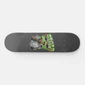 Skateboard Green Garbage Monster  (Horz)