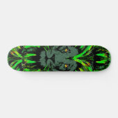 Skateboard Green Lion Head - Lion Face Skboard (Horz)