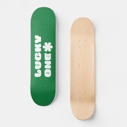 Skateboard Green Lucky One (Recto)