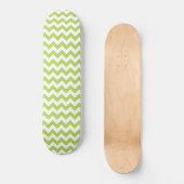 Skateboard Green Zigzag, Green Chevron, Motif géométrique (Recto)