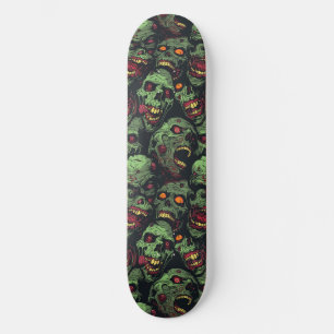Skateboard Green Zombie Éffrayant Halloween Skate