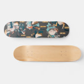 Skateboard Grenouille japonaise ukiyo-e Froggies (Horz)