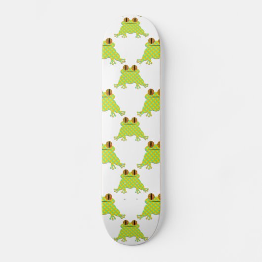 Skateboard Grenouille mignonne - Motif sans soudure (Recto)