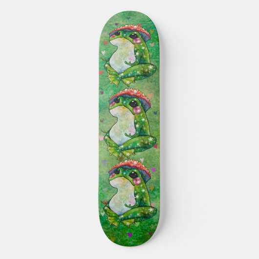 Skateboard Grenouille nommée Clover (Recto)