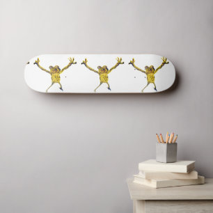 Skateboard Grenouilles animales drôles d'art