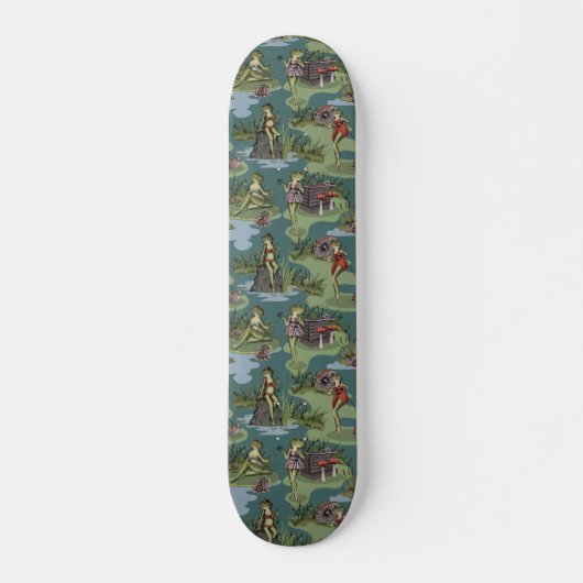 Skateboard Grenouilles vintages (Devant)