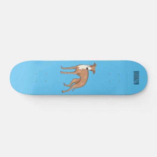 Skateboard Greyhound dog (Horz)