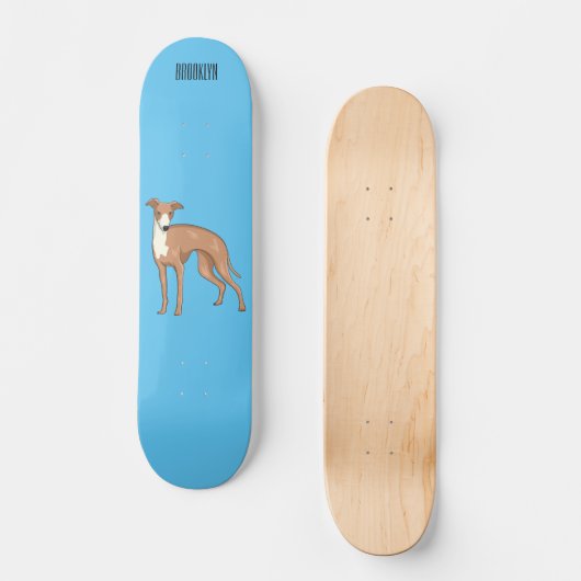 Skateboard Greyhound dog (Recto)