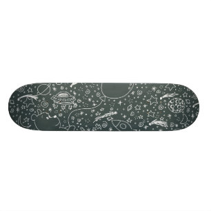 Skateboard Griffonnage de l'espace