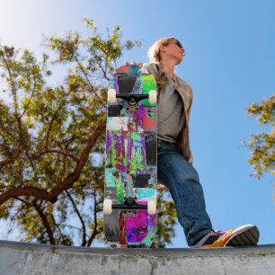Skateboard – Grille Abstraite