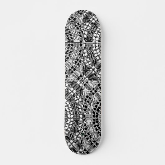 Skateboard Grille de mandala réfléchie (Devant)