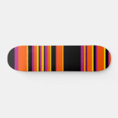 Skateboard Grilles complexes - Noir, Rose, Orange et Jaune (Horz)