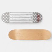 Skateboard gris blanc (Horz)