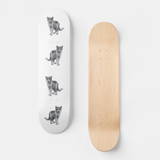 Skateboard Gris chaton (Recto)