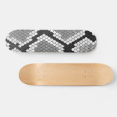 Skateboard Gris de serpent et gris clair (Horz)