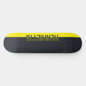 Skateboard Gris et Jaune solides personnalisables (Horz)