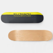 Skateboard Gris et Jaune solides personnalisables (Horz)