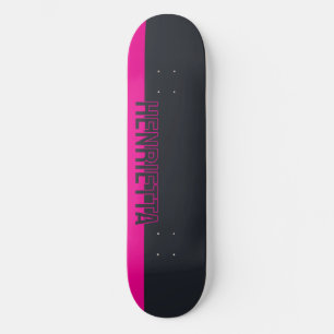 Skateboard Gris et rose solides personnalisables