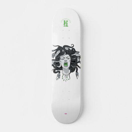 Skateboard Gris "Medusa" (Devant)