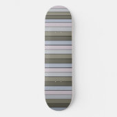 Skateboard Gris Vert Et Gris Noir Sur Papier Aquarelle (Recto)