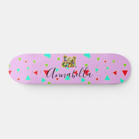 Skateboard Grizzly Bear Rose (Horz)