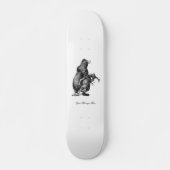 Skateboard Grizzly ours chasse cerfs Dessin simple (Devant)