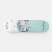 Skateboard Grooms Mint avec marque White Deer Dd (Horz)