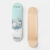 Skateboard Grooms Mint avec marque White Deer Dd (Recto)