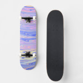 Skateboard Groovy Éclectique Fantaisiste Ondulé Pastel Abstra (Recto)