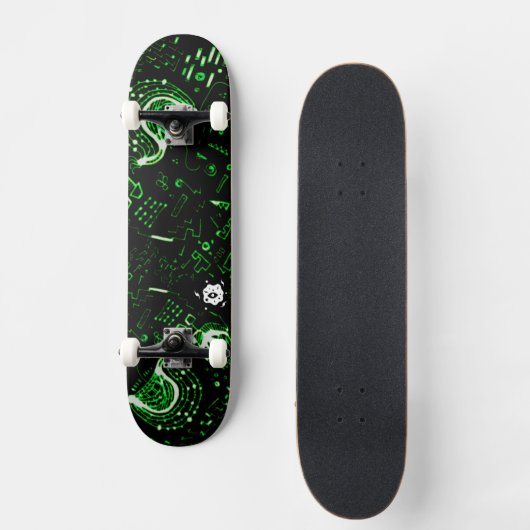 Skateboard Groovy Green (Recto)