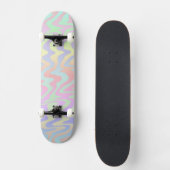 Skateboard Groovy Rétro Mod Boho Fantaisiste Tripant Vagues A (Recto)