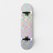 Skateboard Groovy Rétro Mod Boho Fantaisiste Tripant Vagues A (Recto)