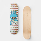 Skateboard Gros lard l'hippopotame (Recto)