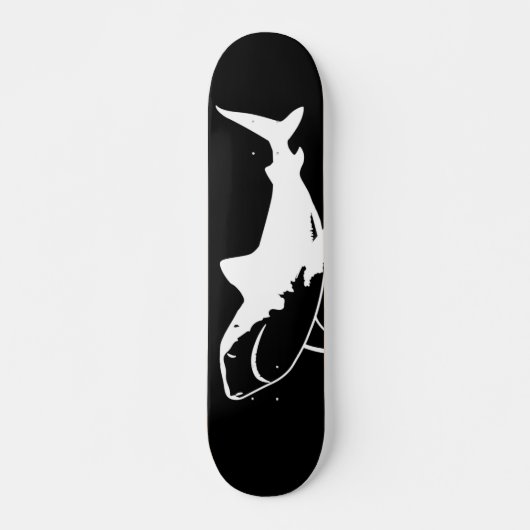 Skateboard Gros requin blanc (Devant)