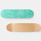 Skateboard Grosses bulles dans le Merci Turquoise partout (Horz)