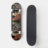 Skateboard Groupe de chats en papier peint victorien (Recto)