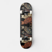 Skateboard Groupe de chats en papier peint victorien (Recto)