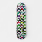 SKATEBOARD GROUPE D'FACES COOL (Devant)