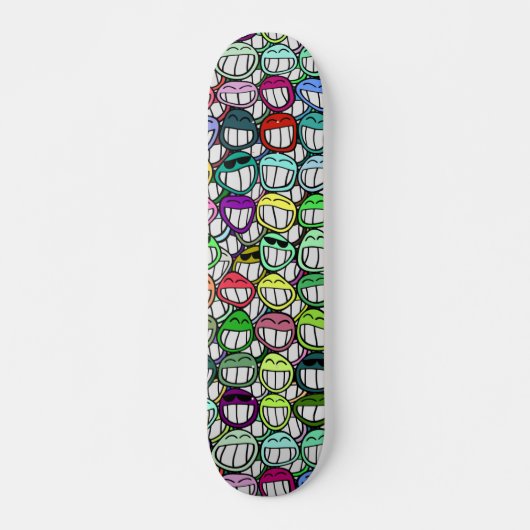 SKATEBOARD GROUPE D'FACES COOL (Devant)