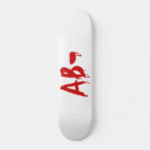 Skateboard Groupe sanguin AB - Hôpital d'horreur négatif (Recto)