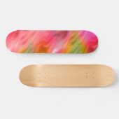 Skateboard Grue colorée Fleur Wavy Texture (Horz)