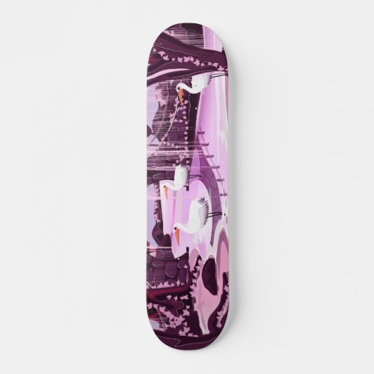 Skateboard Grues dans le jardin coréen (Devant)