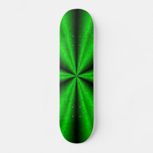 Skateboard Grüne Regenbogen dans Elefant Skin Leder Optik