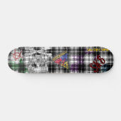 Skateboard Grunge de plaid (Horz)