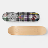 Skateboard Grunge de plaid (Horz)