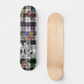 Skateboard Grunge de plaid (Recto)